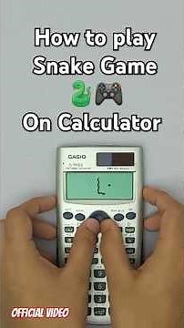 😁 Playing 🐍Snake🐍 game on calculator 😜 [official video] #shorts #viral #casio #calculator #gaming