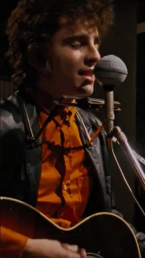 Timothée Chalamet performing “It’s All Over Now, Baby Blue” | #shorts #acompleteunknown