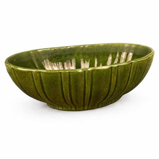 Vintage Haeger Pottery Planter 4020 Avocado Green Mid Century Modern Oval Ribbed USA Ceramic Planter MCM Decor - Etsy