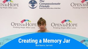 Creating a memory jar filled with precious moments shared with a lost loved one can give us a tangible connection to happier times. Providing comfort and solace during the toughest days. 🌟 #GriefSupport #grief #MemoryJar #HealingTogether | Open to Hope Foundation