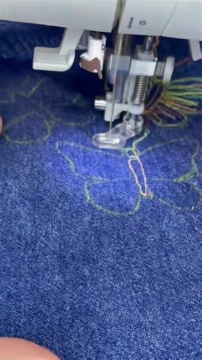4K views · 31 reactions | Free-motion embroidery is easy on any sewing machine. Draw or trace a design onto your fabric, drop (or cover) your feed teeth, and move your fabric where you want it to go--it's just like drawing with thread! We are using a Free-Motion Spring Foot and a straight stitch with variegated cotton thread, but you can experiment with other stitches and threads to get the effect you like best. Free-Motion Foot: https://bit.ly/4m3cDIx | Singer North America | Facebook