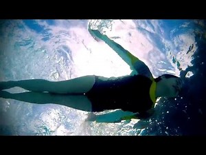 Boy and Girl Swimming COPYRIGHT FREE Stock Video