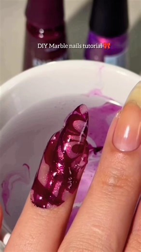 DIY Marble nails tutorial 🎀 Beauty Bloom #nailgelart #nailart #naildecoration #nailinspo