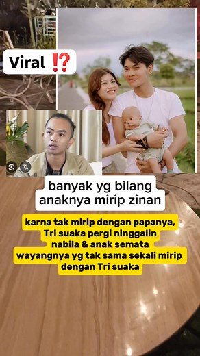 Tri suaka tak Terima anaknya mirip zidan #fyp #viral #trending #trisuaka #zidane #artisviral | Mutia Safani