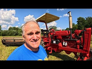 Cutting Late Hay with the Farmall 856
