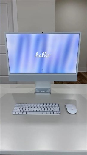 iMac unboxing 🖥️✨🤍