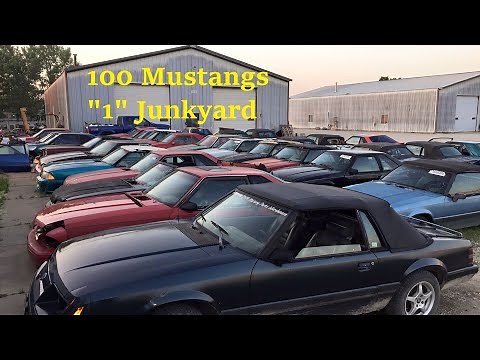 Used Ford Mustang Parts Website Warehouse Salvage Junkyard EncoreMPW Inventory Tour