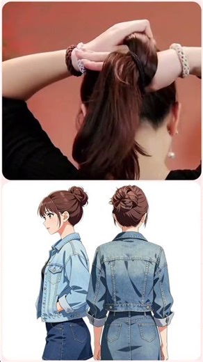 #Bun head#Hairstyle#Hair Tying tutorial