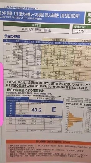 東進東大本番レベル模試高２東大志望