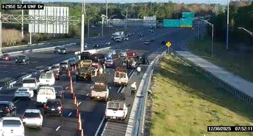 All northbound lanes reopen on I-295 near UNF Drive after crash