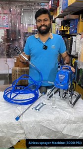 6.3K views · 13K reactions | AIRLESS SPRAYER MACHINE (3000 PSI) . Available on : @infoahglobal . For Order & Enquiry : +91-7303628771, 9821394190 (WhatsApp Only) . (All India & Overseas Delivery Available) . #powertools #tools #construction #handtools #toolsofthetrade #dewalt #makita #cordlesstools #electrician #contractor #tool #drill #ingcoindia #meenabazaar #gbroaddelhi #machineshop #spraypaintmachine #spraygun #spraypaint #paintmachine #wallpaintmachine | AH Global Solutions | Facebook