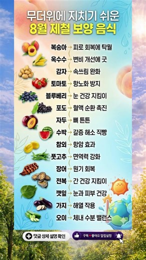 “여름에 기력 떨어지는 진짜 이유… 해결 음식 3가지”
