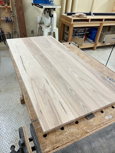 Handmade Ash Wood Desk Top: Custom Solid Wood Table With Waterproof Finish - Etsy