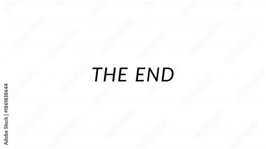 Save to Library Download HD Preview Find Similar File #: 1853161489 The End Text Animation with Alpha Channel for Film Endings, Story Conclusions and Cinematic Outro
