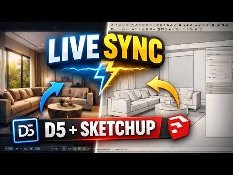 D5 Render 2025 Tutorial (French) - LiveSync Explanation and Usage (Episode 07)