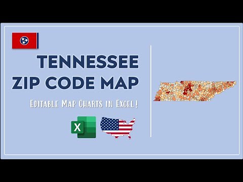 Tennessee Zip Code Map in Excel - Zip Codes List and Population Map