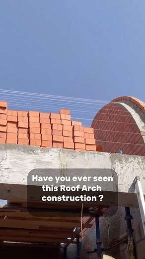 Roof arch construction, who knows the country ? credit: unknown #bricklayers #masonry #builders #engineering | Dutchbricklayers