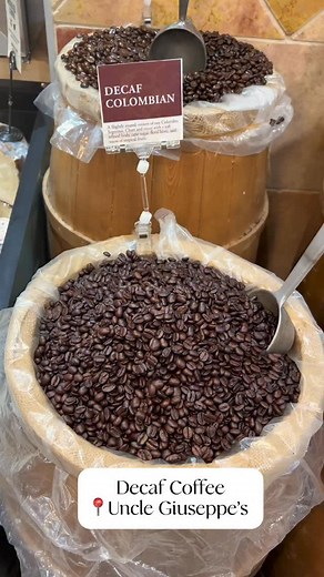 Decaf that doesn’t compromise on flavor✨ Uncle Giuseppe’s Decaf Coffee is naturally decaffeinated using a chemical-free process that preserves its rich, smooth taste. It’s also easy on the stomach, making it a great choice for any time of day-morning, afternoon, or evening🤎☕ Stop in and try a cup today! #unclegiuseppes #uncleg #coffee | Uncle Giuseppe's Marketplace