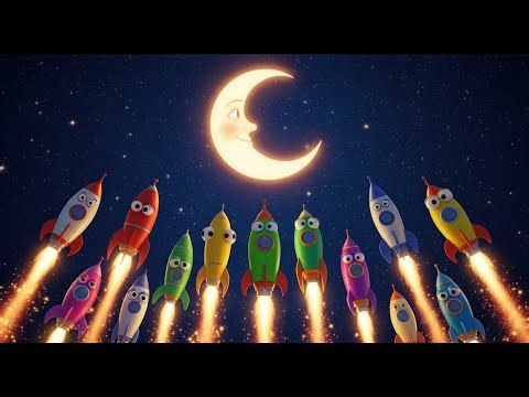 ちいさなロケットがつきへ 🚀🌙 | 123を学ぼう | 幼児向け数字学習