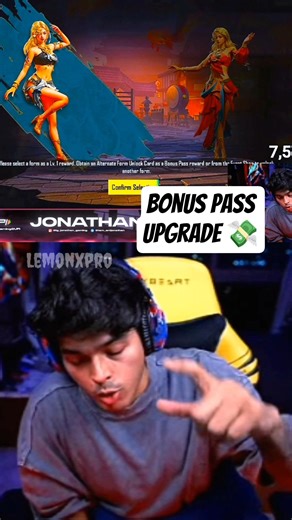BGMI Bonus Pass Max Out – Full Rewards Unlocked 🎁 #bgmi #jonathan #lemonxpro #jonathangaming