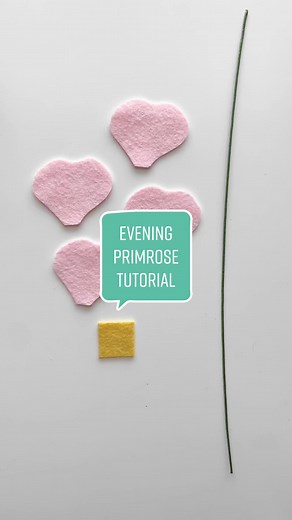 How to Create a Stunning Felt Evening Primrose Flower - Step by Step Tutorial