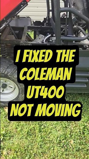 Coleman ut400 UTV clutch fix