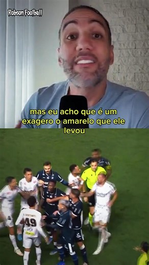 Neymar não merecia esse cartão amarelo. ele queria enfrentar o Flamengo #futebol #neymar