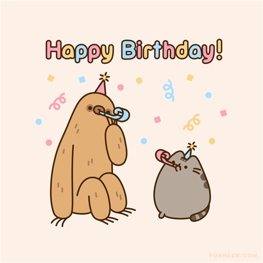 51K views · 2.2K reactions | Happy birthday to Pusheen's friend Sloth!   | Pusheen | Facebook