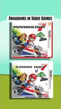 Anagrams in Video Games! #nintendo