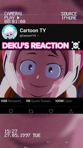 HIS REACTION 😱☠️ |#anime #myheroacademia #mha #mhaedit #shorts