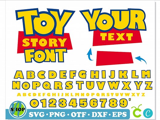 Toy Story Font SVG, Toy Story Font PNG, Toy Story Font TTF, Toy Story Font Canva Cricut, Toy Story Birthday, Toy Story Logo Toy Story Banner - Etsy