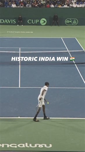 Chak De India! Epic scenes in Bengaluru 🇮🇳 Look what it means to the Indian contingent 🥹 #DavisCup | Davis Cup