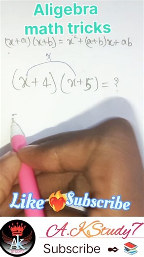 Alegabra math tricks #maths #mathtricks #algebra #shorts