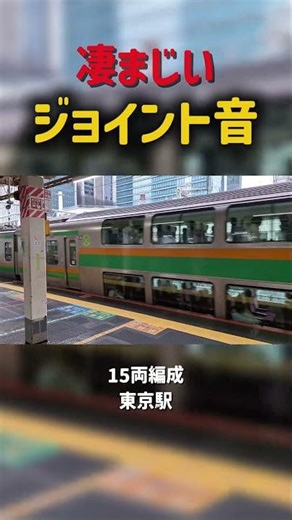 【ASMR？】東京駅に入線するときのジョイント音が最高すぎた
