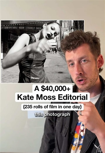 In 1994 Glen Luchford shot 235 rolls of film in one day with Kate Moss for Harper’s Bazaar, which is wild. I thought that was fascinating, so I did some research & tried to do a cost breakdown in 1994 prices, and then extrapolate that up to today’s dollars. My guess was $18,900 in 1994 and $40K today. I’m sure I got some stuff wrong but overall I think the whole project glen shot was remarkable, and figured some of you might enjoy the story as well