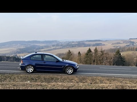 BMW 320d Compact POV Powersildy na suchém povrchu.