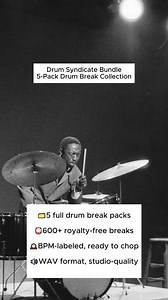 53 reactions | 論 Unlock Raw Rhythms — No Digging Needed Dive into the Drum Syndicate Drumbreaks Bundle — 5 full drum break packs, 600+ royalty-free breaks all ready to chop.  • Studio-quality WAVs, BPM-labeled ✅ • Analog warmth, live grooves from crate-digging legends • Perfect for boom bap, rare groove, hybrid beats Join the syndicate. Run the breaks.  Grab your bundle now — only $29.99 (was $124.95) (loopdistrict.com) | Loop District | Facebook