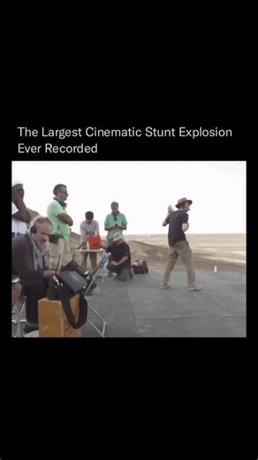 viblino on Instagram: "“The Largest Cinematic Stunt Explosion Ever Recorded” was achieved during the filming of Spectre (2015), the James Bond film directed by Sam Mendes. The production staged a massive controlled explosion at a real desert facility in Mexico, using thousands of gallons of fuel and carefully choreographed pyrotechnics. The blast was executed in a single take, capturing a towering fireball that filled the frame and set a Guinness World Record for the biggest stunt explosion ever