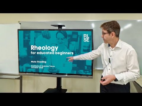 Rheology for educated beginners – Rheology 101