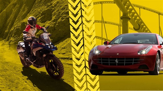 BMW R 1300 GS vs Ferrari FF, adventure meets elegance