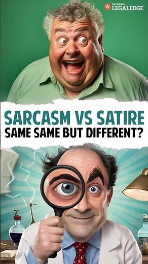 😏 Sarcasm vs Satire: Same Same but Different? 🤔 #WordPlay