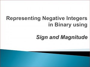 Sign and Magnitude