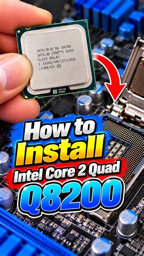 How to Install an Intel Core 2 Quad Q8200 CPU #Shorts