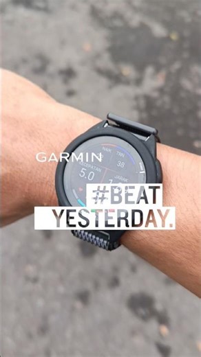 Doing a test run with Garmin Forerunner 165 #smartwatch #watch #jamtangan #garminrunning