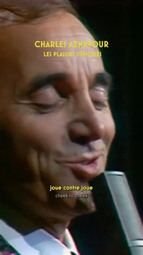"Old-fashioned pleasures" by Charles Aznavour ☀️