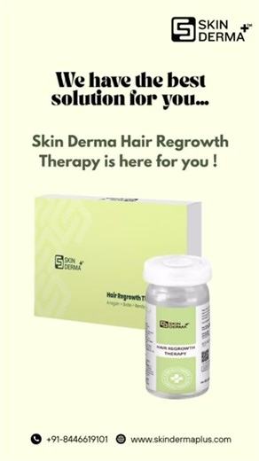 Skin Derma | Skin Derma Hair Regrowth Therapy is here for you ! 🌸🫶🏻 To buy now …. Call - 8446619101 Website- www.skindermaplus.com #skinderma... | Instagram
