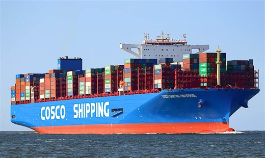 Cosco says shipping disruptions boosted 2024 net profit by 95%