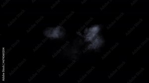 Blast of an artillery piece, cannon, howitzer, tank gun, firing large caliber munitions with smoke and embers, 24p with alpha channel for simple compositing