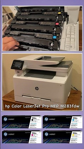 How to Replace the Toner Cartridge on the HP Color LaserJet Pro MFP M283fdw #shorts