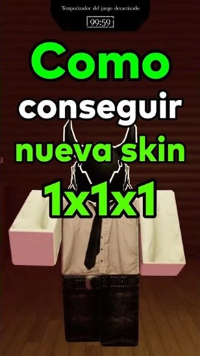 COMO CONSEGUIR LA NUEVA SKIN DE 1x1x1x1 #maffie #roblox #forsaken #forsakenroblox #robloxshorts